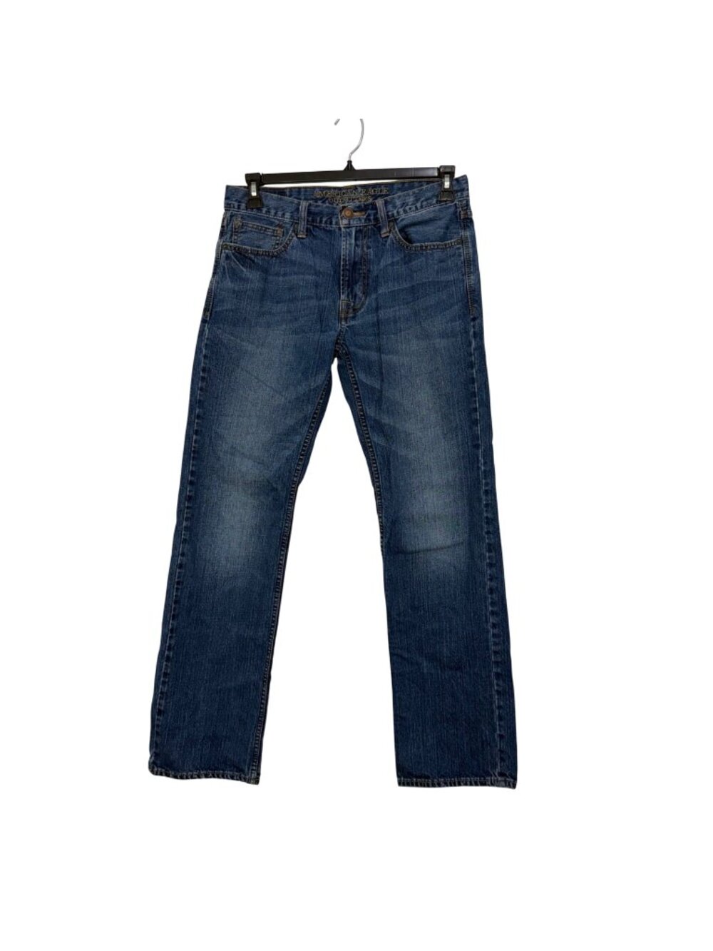 American Eagle Men Original Straight Jeans 30x32 Medium Wash Denim Classic Style